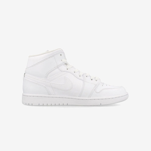 NIKE AIR JORDAN 1 MID WHITE/WHITE 554724-136