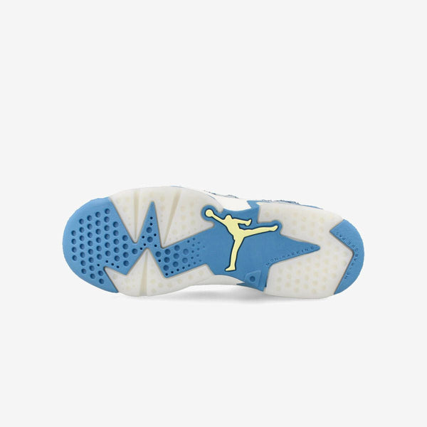 NIKE AIR JORDAN 6 RETRO GS WHITE/DUTCH BLUE/CITRON TINT 【WASHED DENIM】