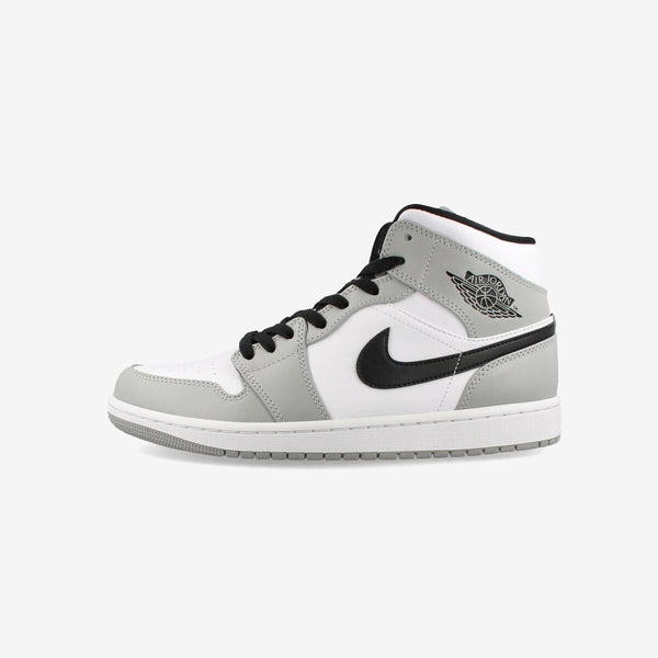 NIKE AIR JORDAN 1 MID LIGHT SMOKE GREY/BLACK/WHITE