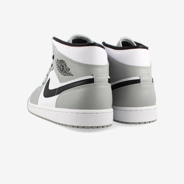 NIKE AIR JORDAN 1 MID LIGHT SMOKE GREY/BLACK/WHITE