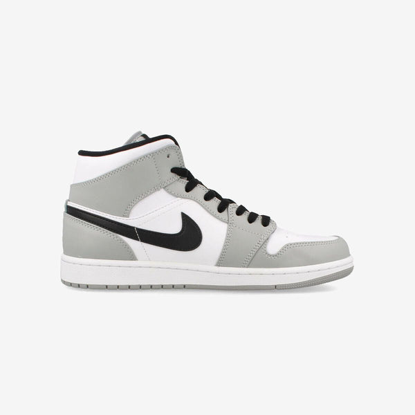 NIKE AIR JORDAN 1 MID LIGHT SMOKE GREY/BLACK/WHITE