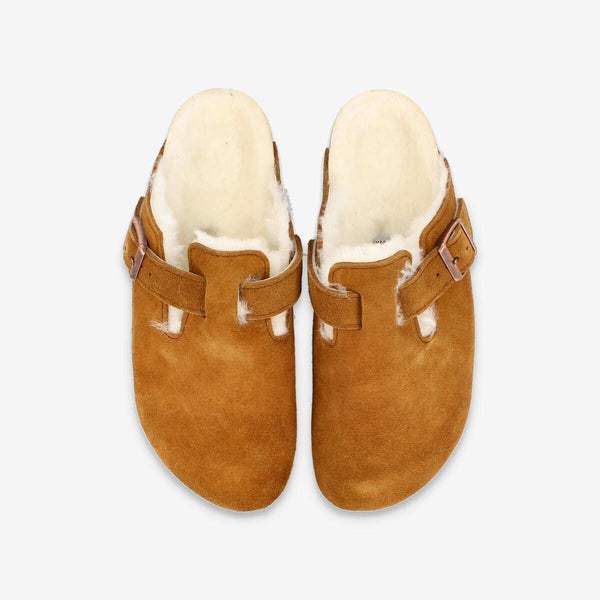 BIRKENSTOCK BOSTON SHEARLING VL SHEEPSKIN MINK 【NARROW】