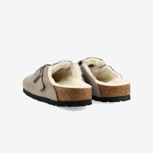 BIRKENSTOCK BOSTON SHEARLING STONE COIN 【NARROW】