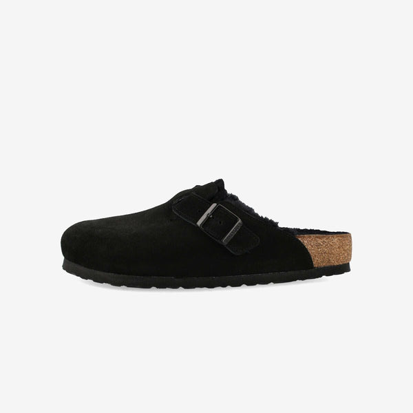 BIRKENSTOCK BOSTON SHEARLING BLACK 【REGULAR】