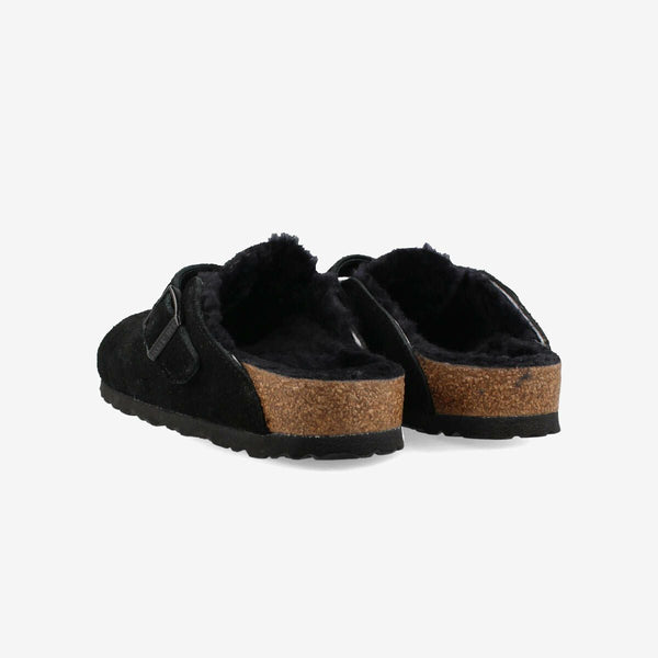 BIRKENSTOCK BOSTON SHEARLING BLACK 【NARROW】