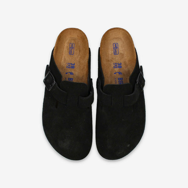 BIRKENSTOCK BOSTON SOFT FOOTBED SUEDE LEATHER 【NARROW】