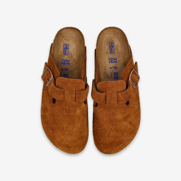 BIRKENSTOCK BOSTON SOFT FOOTBED SUEDE LEATHER 【NARROW】