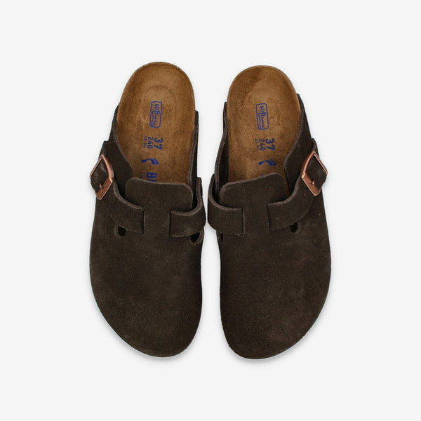 BIRKENSTOCK BOSTON SOFT FOOTBED SUEDE LEATHER 【NARROW】