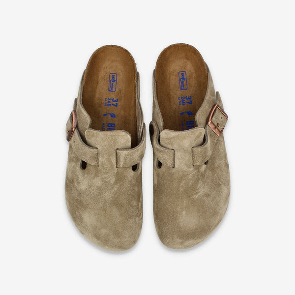 BIRKENSTOCK BOSTON SOFT FOOTBED SUEDE LEATHER 【NARROW】