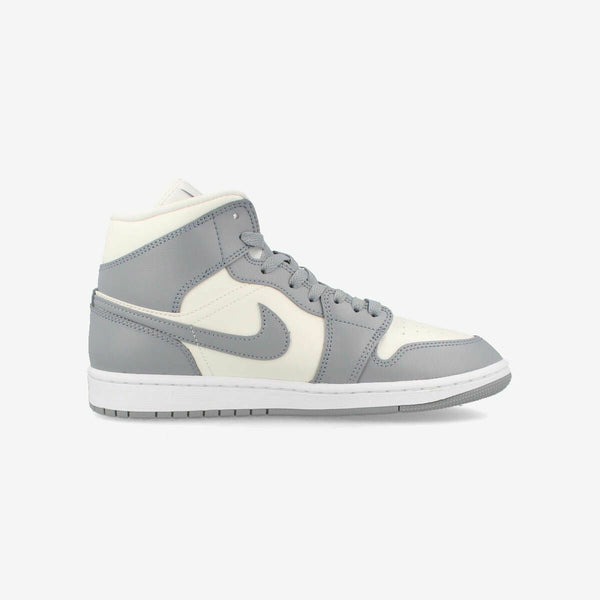 NIKE WMNS AIR JORDAN 1 MID SAIL/STEALTH/WHITE bq6472-115-l – KICKS