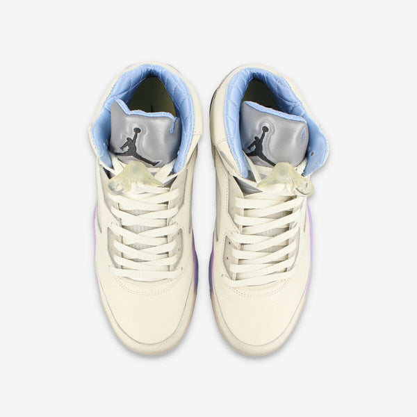 NIKE AIR JORDAN 5 RETRO SP SAIL/WASHED YELLOW/VIOLET STAR [DJ Khaled]