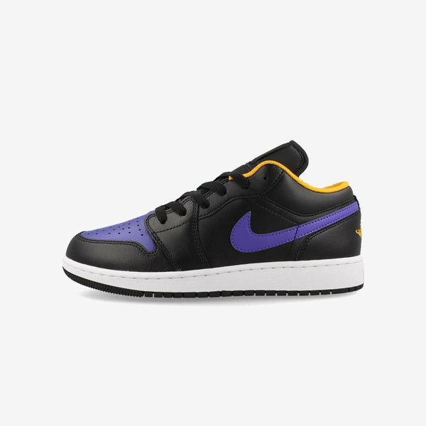 NIKE AIR JORDAN 1 LOW GS BLACK/DARK CONCORD/TAXI