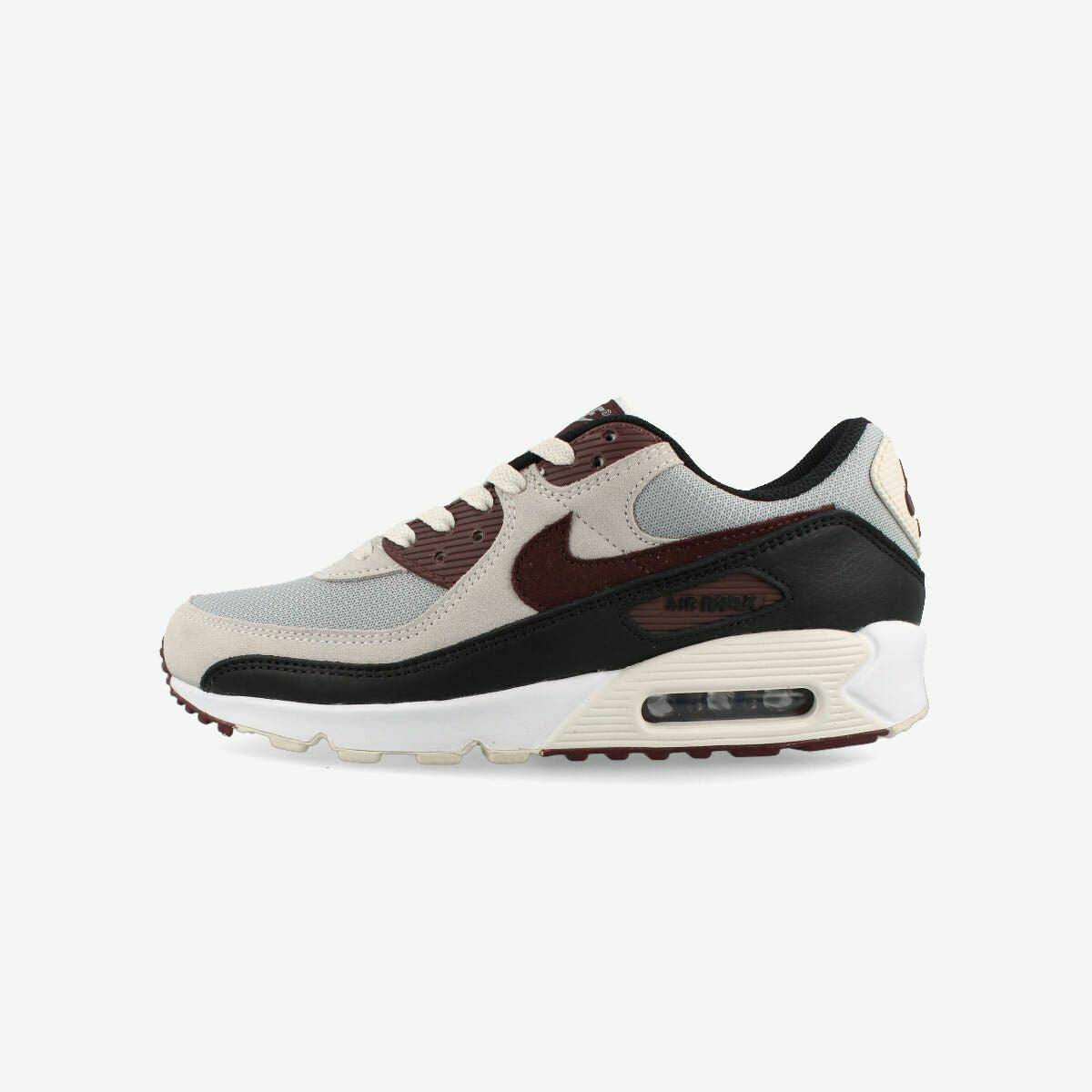 NIKE AIR MAX 90 WOLF GRAY/BURGUNDY CRUSH/PHANTOM – KICKS LAB.