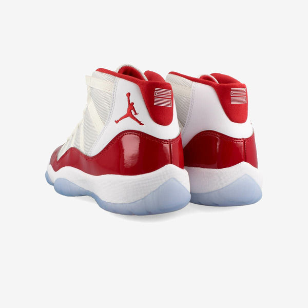 NIKE AIR JORDAN 11 RETRO GS WHITE/VARSITY RED/BLACK [CHERRY]