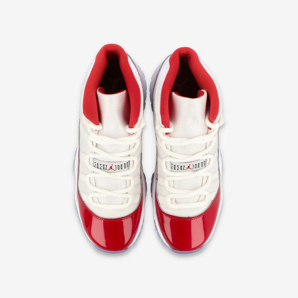 NIKE AIR JORDAN 11 RETRO GS WHITE/VARSITY RED/BLACK [CHERRY]