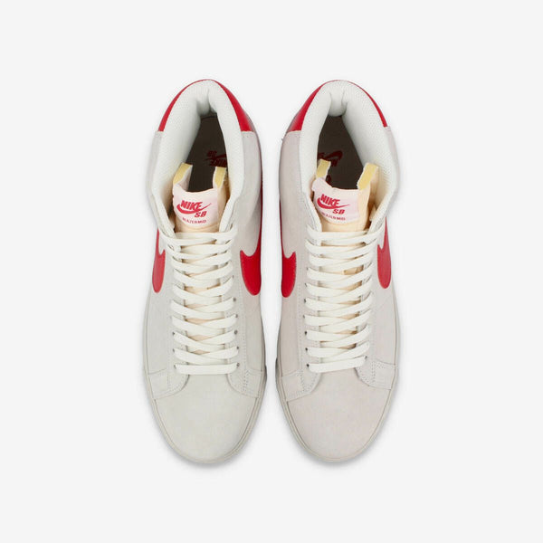 NIKE SB BLAZER ZOOM MID SUMMIT WHITE/UNIVERSITY RED