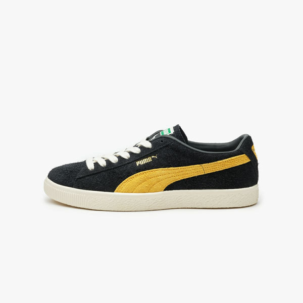 PUMA SUEDE VTG HAIRY SUEDE BLACK/MUSTARD SEED -KICKS LAB. EXCLUSIVE-