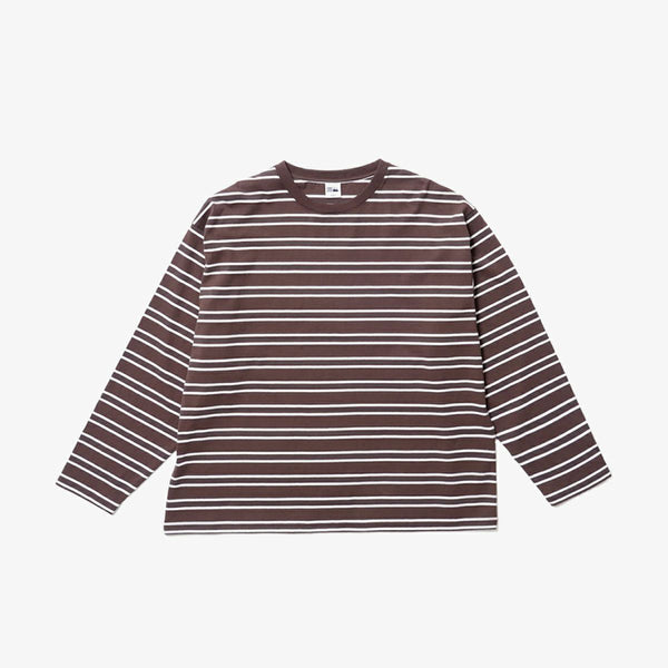 FIRST DOWN BAGGY TEE L/S COTTON BORDER JERSEY