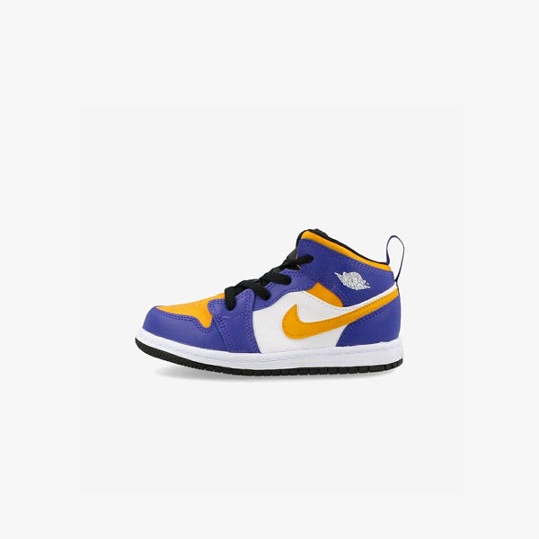 NIKE AIR JORDAN 1 MID TD DARK CONCORD/WHITE/BLACK/TAXI