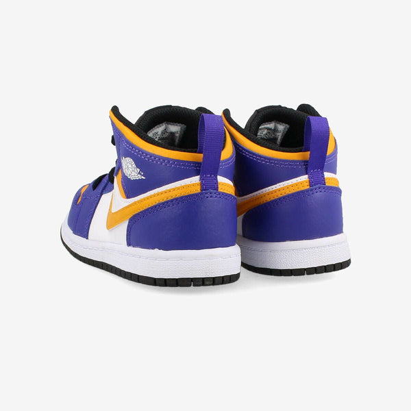 NIKE AIR JORDAN 1 MID TD DARK CONCORD/WHITE/BLACK/TAXI