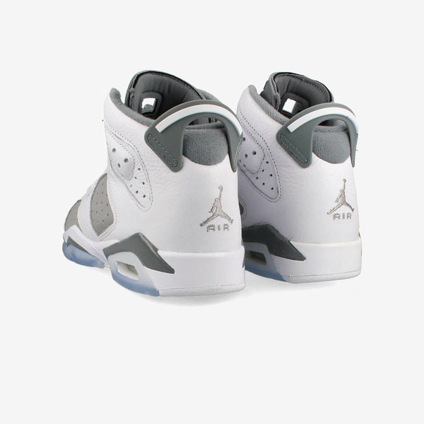 NIKE AIR JORDAN 6 RETRO GS WHITE/MEDIUM GREY/COOL GRAY [COOL GRAY]