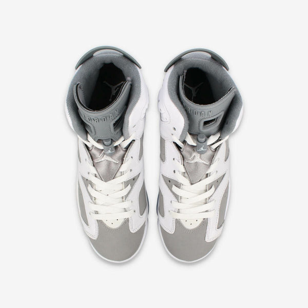 NIKE AIR JORDAN 6 RETRO GS WHITE/MEDIUM GREY/COOL GREY 【COOL GREY】