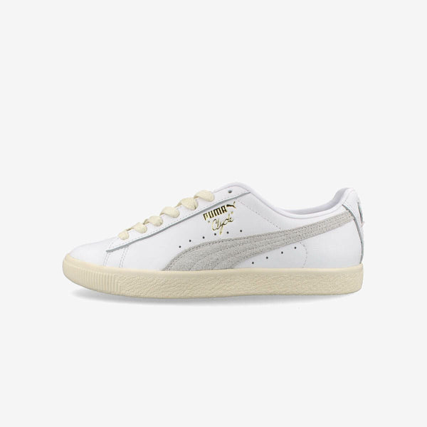 PUMA CLYDE BASE WHITE/FROSTED IVORY/TEAM GOLD