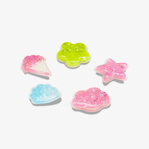 CROCS JIBBITZ SQUISH GLITTER ICONS 5 PACK