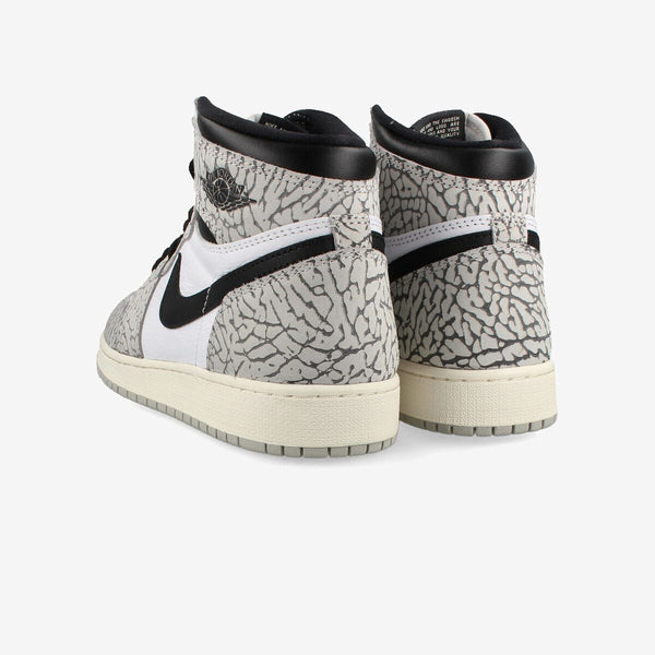 NIKE AIR JORDAN 1 HIGH OG GS TECH GRAY/MUSLIN/BLACK/WHITE [WHITE CEMENT]