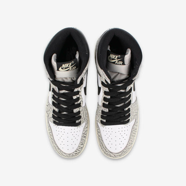 NIKE AIR JORDAN 1 HIGH OG GS TECH GRAY/MUSLIN/BLACK/WHITE [WHITE CEMENT]