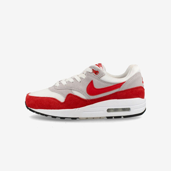 NIKE AIR MAX 1 GS WHITE/UNIVERSITY RED/NEUTRAL GREY/BLACK