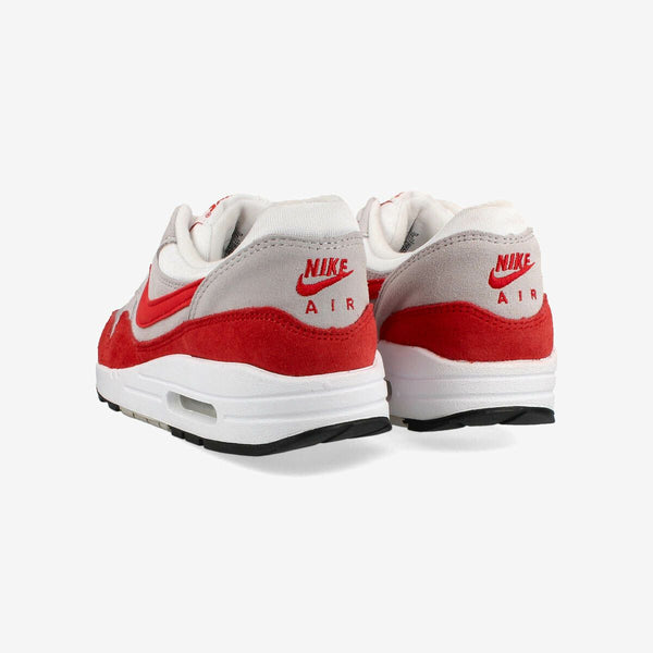 NIKE AIR MAX 1 GS WHITE/UNIVERSITY RED/NEUTRAL GREY/BLACK