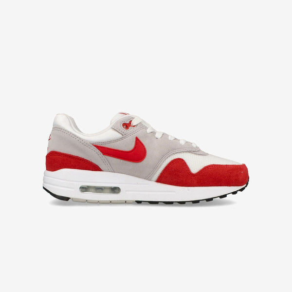 NIKE AIR MAX 1 GS WHITE/UNIVERSITY RED/NEUTRAL GREY/BLACK