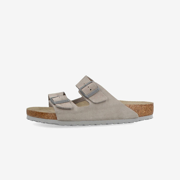 BIRKENSTOCK ARIZONA SOFT FOOTBED SUEDE LEATHER 【REGULAR】 STONE COIN