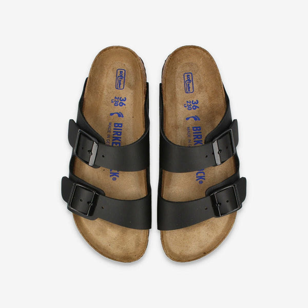 BIRKENSTOCK ARIZONA SOFT FOOTBED BIRKO-FLOR 【NARROW】 BLACK