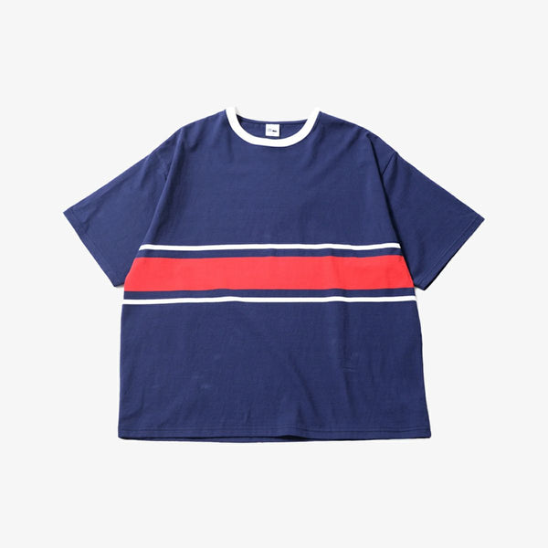 FIRST DOWN BAGGY TEE S/S COTTON BORDER JERSEY