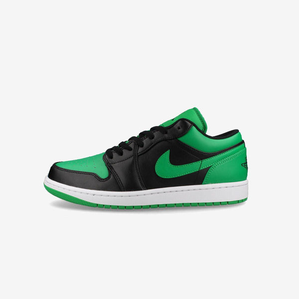 NIKE AIR JORDAN 1 LOW BLACK/BLACK/LUCKY GREEN/WHITE