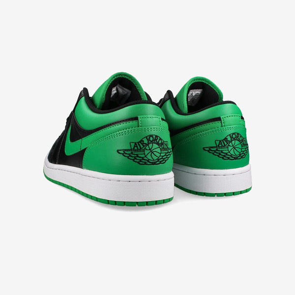 NIKE AIR JORDAN 1 LOW BLACK/BLACK/LUCKY GREEN/WHITE