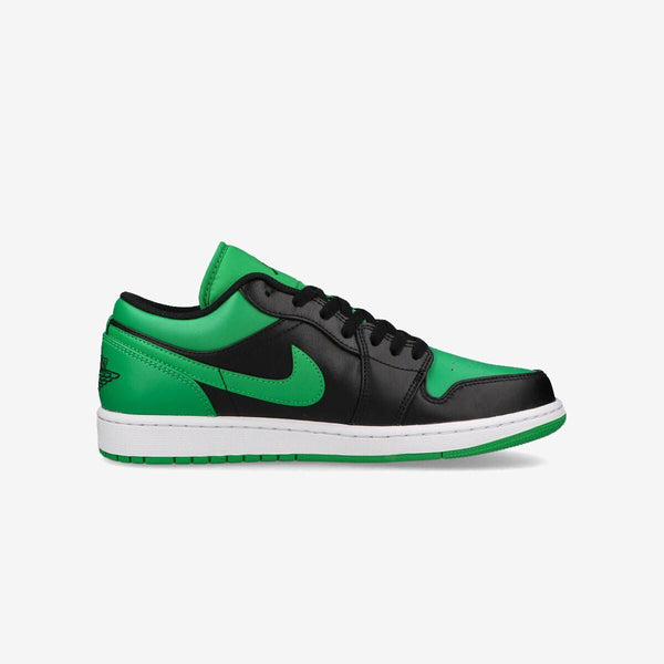 NIKE AIR JORDAN 1 LOW BLACK/BLACK/LUCKY GREEN/WHITE