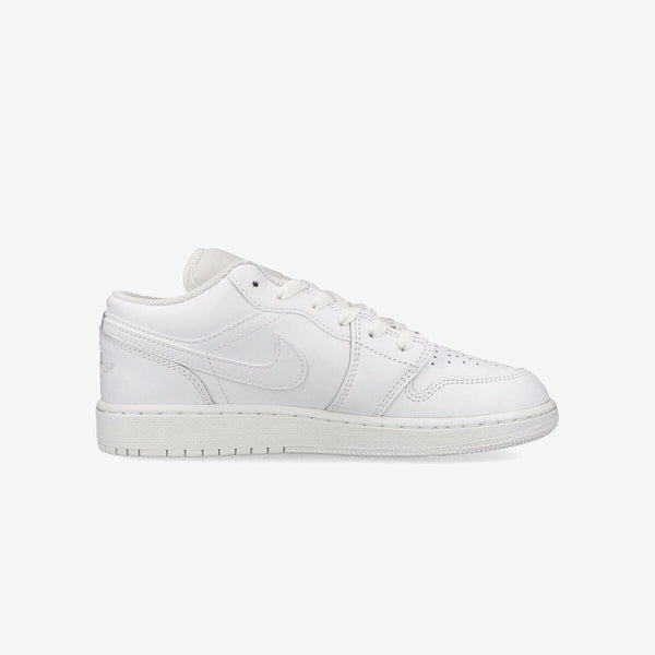 NIKE AIR JORDAN 1 LOW GS WHITE/WHITE/WHITE