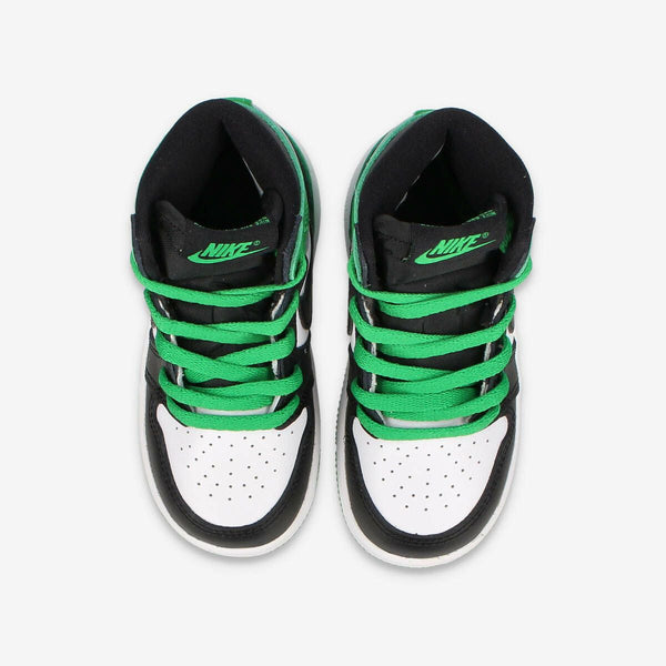 NIKE AIR JORDAN 1 RETRO HIGH OG TD BLACK/LUCKY GREEN/WHITE