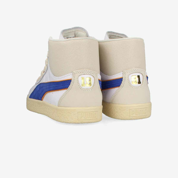 PUMA CLYDE MID BBALL RHUIGI WHITE/ROYAL SAPPHIRE