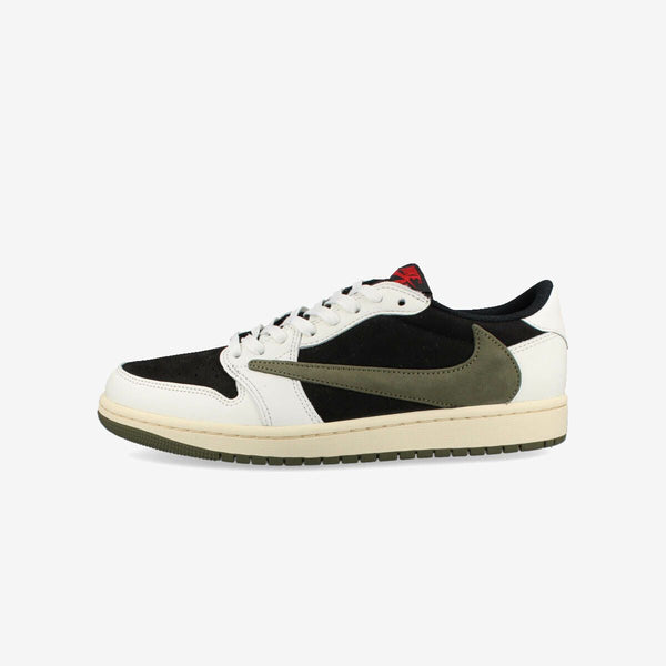 NIKE WMNS AIR JORDAN 1 LOW OG SP 【TRAVIS SCOTT】 SAIL/UNIVERSITY RED/BLACK/MEDIUM OLIVE