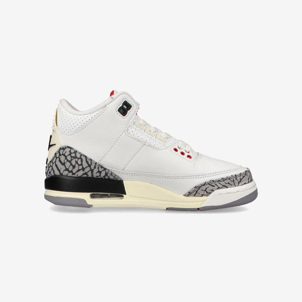 NIKE AIR JORDAN 3 RETRO GS SUMMIT WHITE/FIRE RED/BLACK/CEMENT GRAY