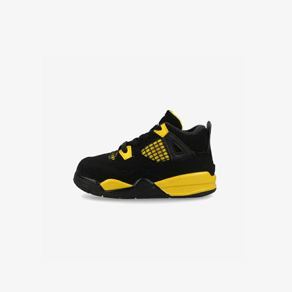 NIKE AIR JORDAN 4 RETRO TD [THUNDER] BLACK/WHITE/TOUR YELLOW