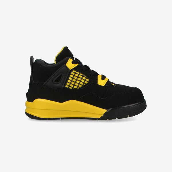 NIKE AIR JORDAN 4 RETRO TD [THUNDER] BLACK/WHITE/TOUR YELLOW