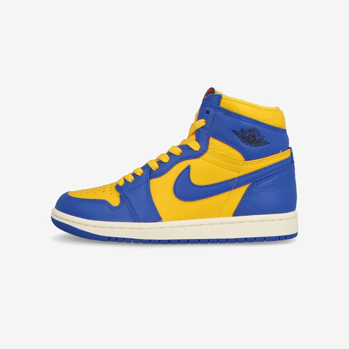 NIKE WMNS AIR JORDAN 1 RETRO HIGH OG [LANEY] VARSITY MAIZE/GAME ROYAL/SAIL