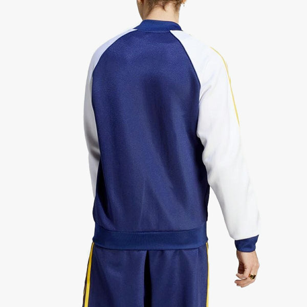 adidas CL+ SST TRACK TOP DARK BLUE/CREW YELLOW/WHITE