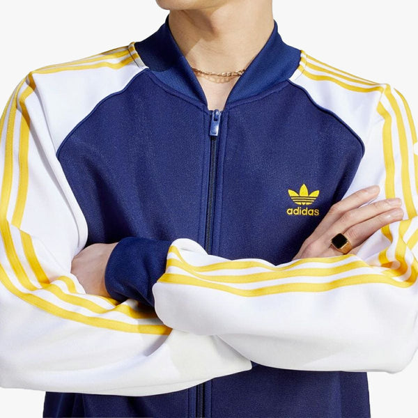 adidas CL+ SST TRACK TOP DARK BLUE/CREW YELLOW/WHITE