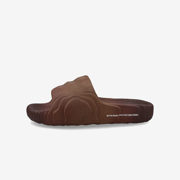 adidas ADILETTE 22 SLIDES PRE RUBBED BROWN/SHADOW BROWN/CORE BLACK